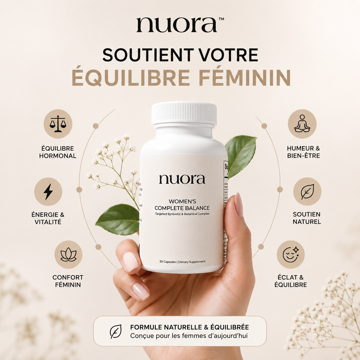 NUORA™ | Équilibre Hormonal, Énergie & Bien-Être Féminin.