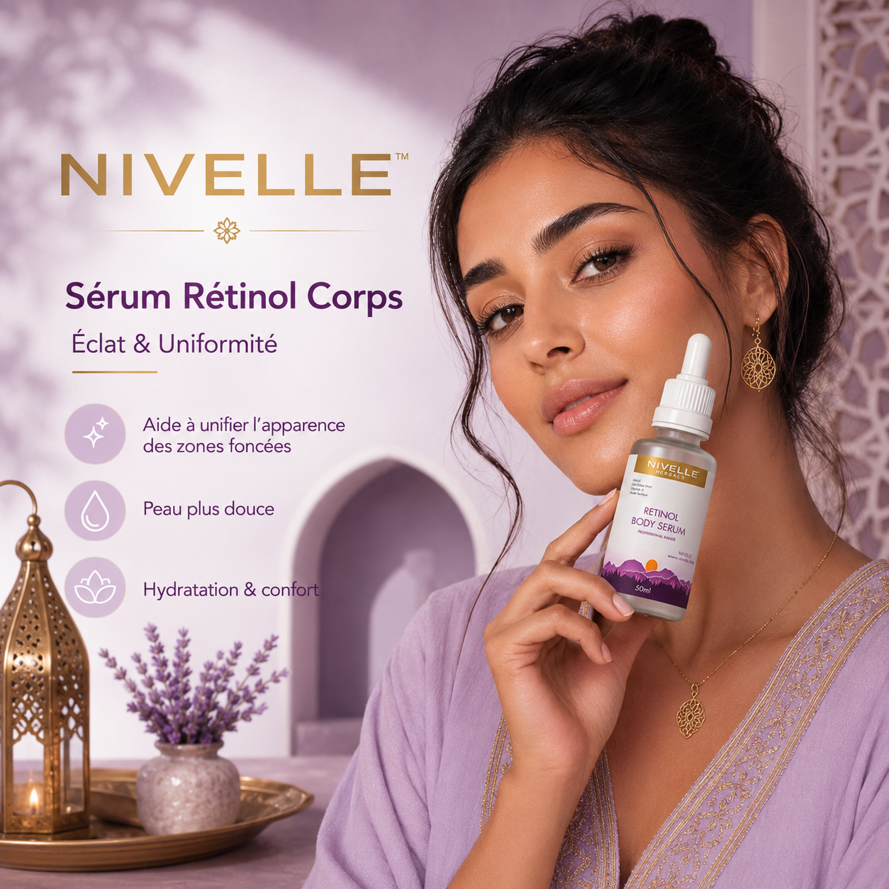 NIVELLE™ | Sérum Rétinol Éclaircissant Corps.