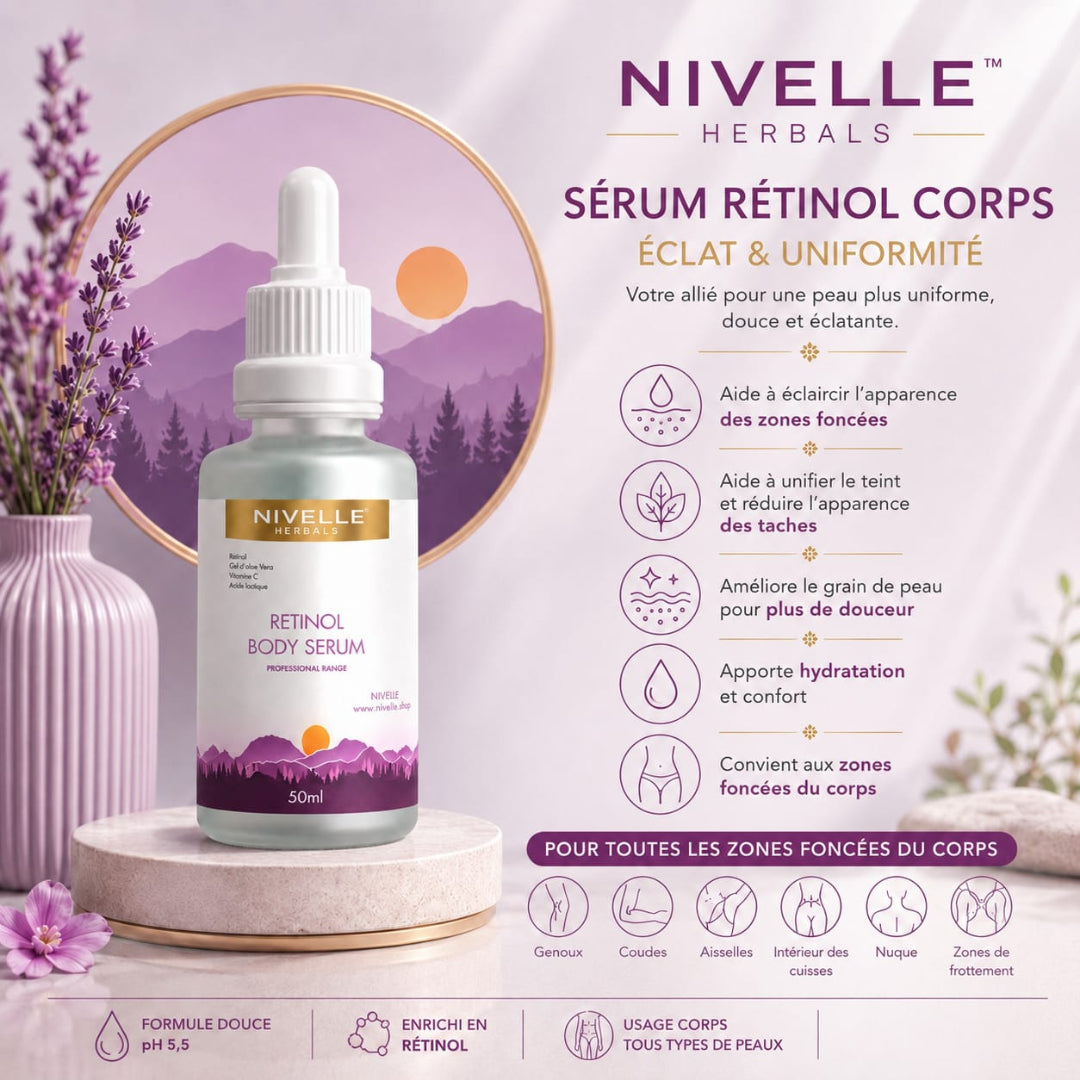 NIVELLE™ | Sérum Rétinol Éclaircissant Corps.